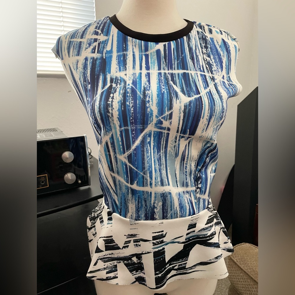 Zara top with peplum. W&B Collection.